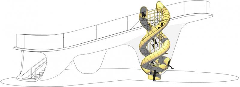 stainless-steel-discovery-slides-design-in-Changi-Jewel-Airport-Singapore 06